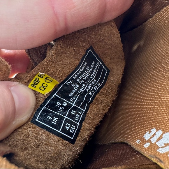 Dr. Martens Leather Bexley Air Wair Oxford Tan Lace Up Mens Shoes Doc 10 - Picture 6 of 6